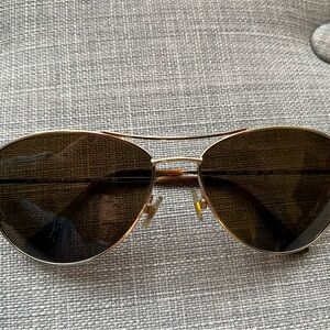 Kate Spade Gold Aviator Sunglasses